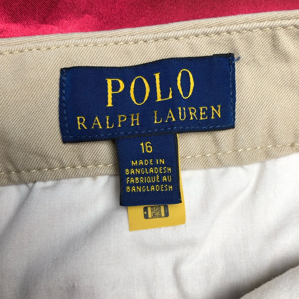 Ralph Lauren Youth16 Straight FitFlex AbrasionTwill Khaki PantWrinkle-Resistant - Picture 9 of 9